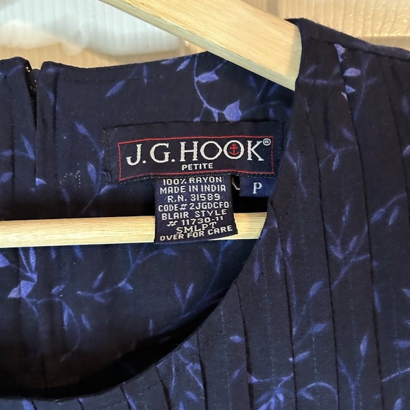 JG Hook Women’s Blue Floral Maxi Dress Long‎ Puffed Sleeves Size SM/P NWT - Picture 3 of 3